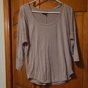 American Eagle Outfitters Taupe Long Sleeve Top